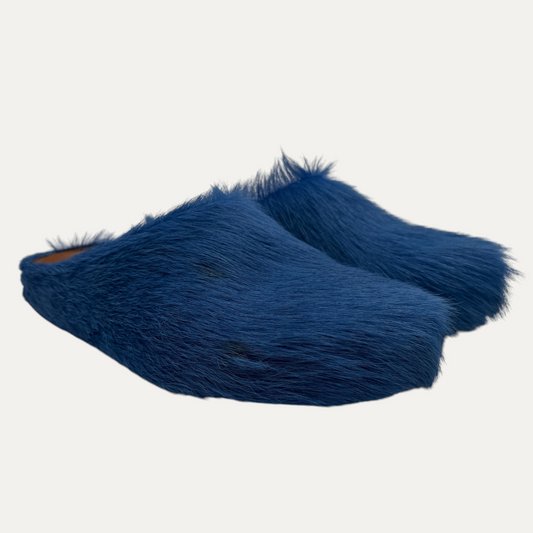 Marni Mohair Slide Blue