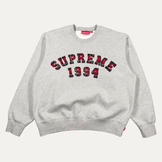 Supreme Plaid Arc Crewneck Sweatshirt