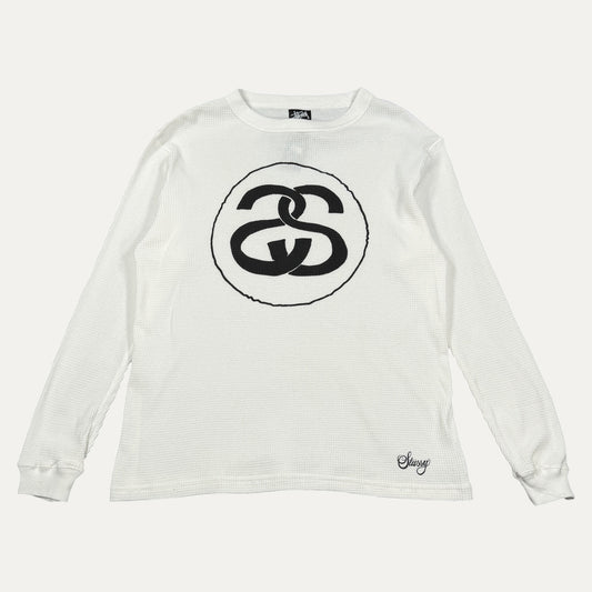 Stussy Double S Chest Logo Thermal Long-Sleeve T-Shirt