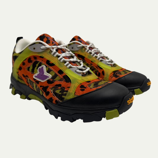 Sicko X PDF Hiking Boot Orange Cheetah Neon Cage
