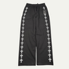 HMDD White Cross Black Logo Sweatpants
