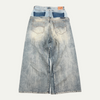 Balenciaga Double Waisted Baggy Blue Jeans