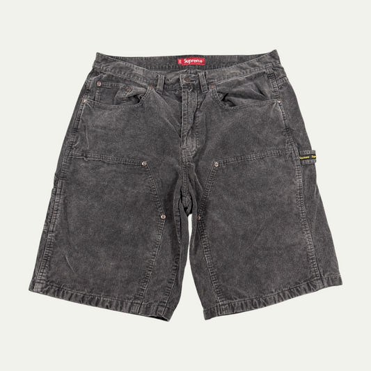 Supreme Black Washed Double Knee Shorts