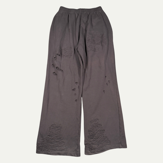 We Done Grey Distressed Sweatpants