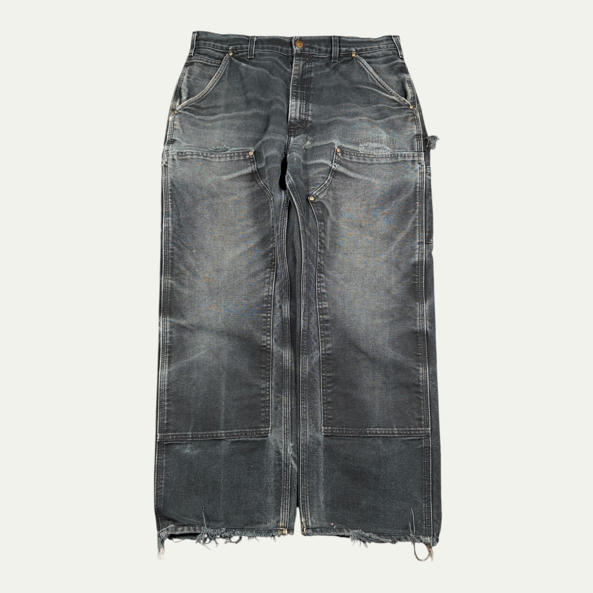 Carhartt Black Faded Double Knees