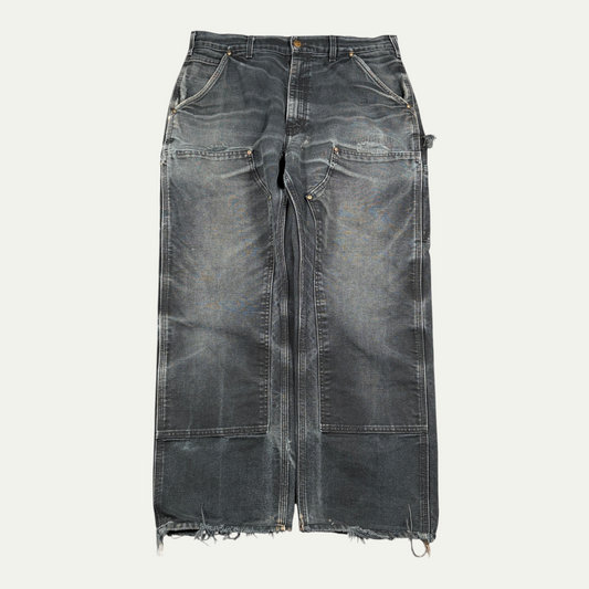 Carhartt Black Faded Double Knees