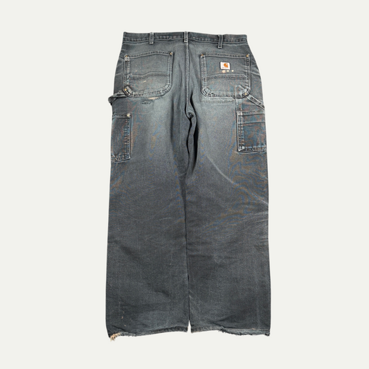 Carhartt Black Faded Double Knees