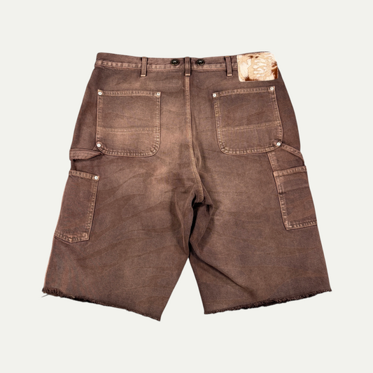 Hellstar Brown Double Knee Shorts