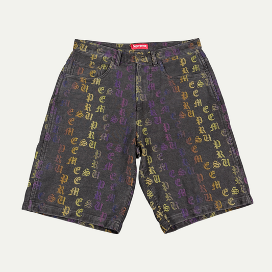 Supreme Rainbow Spellout Shorts