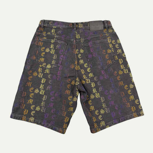 Supreme Rainbow Spellout Shorts