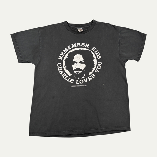Vintage 1995 Charles Manson Loves You T-Shirt