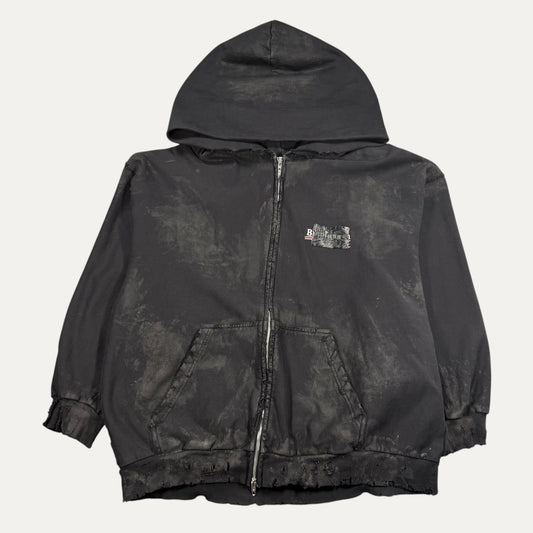 Balenciaga Gaffer Tape Mud Zip-Up Hoodie