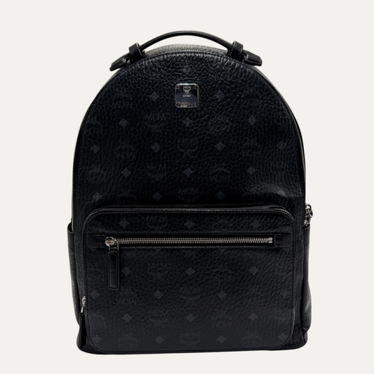 MCM Leather Monogram Backpack