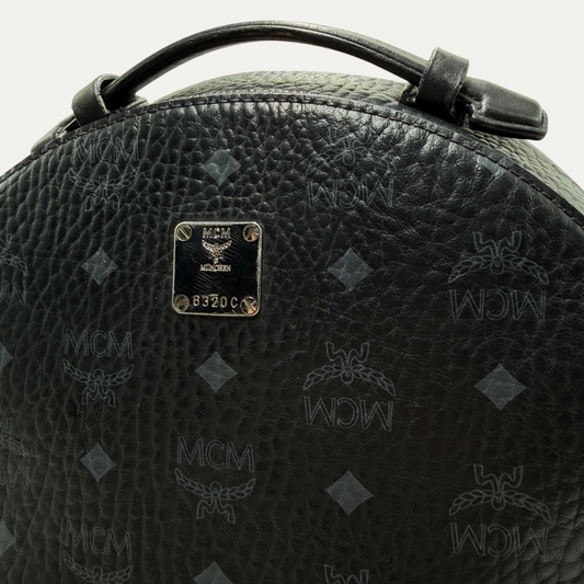 MCM Leather Monogram Backpack
