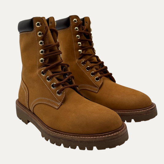 Celine Suede Combat Boots