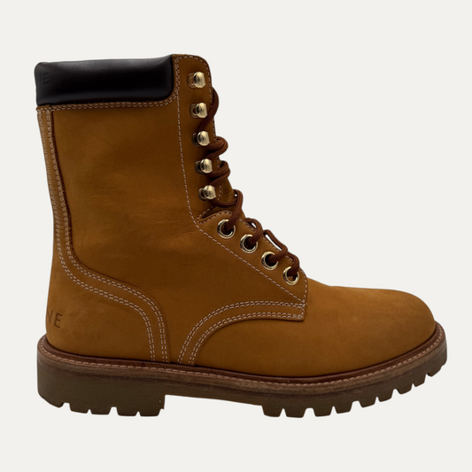 Celine Suede Combat Boots