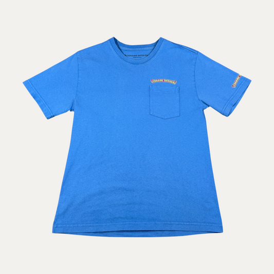 Chrome Hearts Scroll Logo T-Shirt Blue