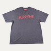 Supreme T-Shirt Navy / Red Spell Out