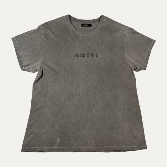 Amiri Grey Spellout T-Shirt