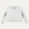Chrome Hearts White Floral Long Sleeve