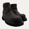 Bottega Veneta Weave Lug Ankle Boot
