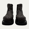 Bottega Veneta Weave Lug Ankle Boot