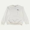 Kaws Logo White Crewneck