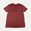 Dior Red Ribbon Logo T-Shirt