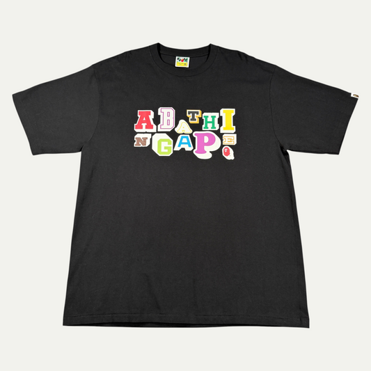 Bape Colored Logo Spellout T-SHhrt
