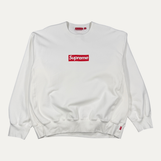 Supreme White Box Logo Crewneck