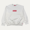 Supreme White Box Logo Crewneck