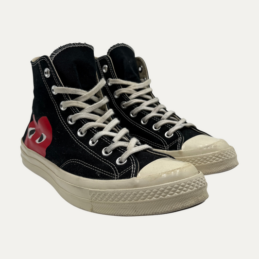 CDG Play Black Converse