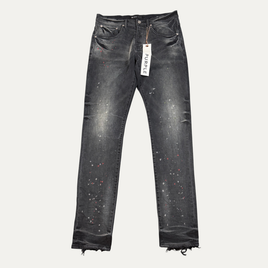 Purple Brand Black Paint Splatter Jeans