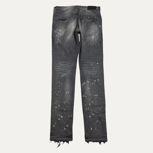 Purple Brand Black Paint Splatter Jeans