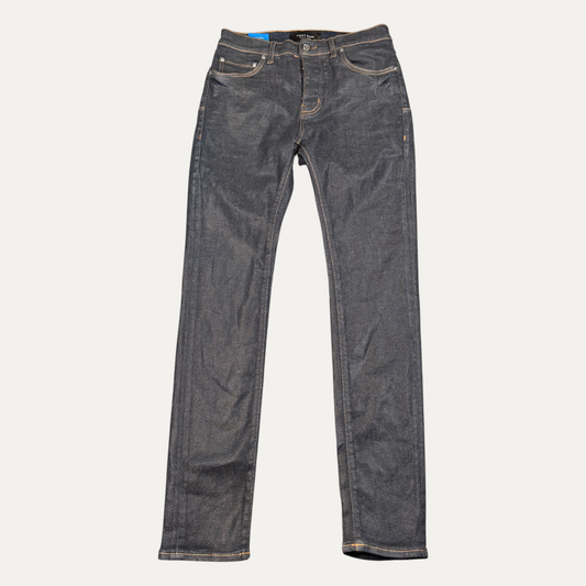 Purple Brand Dark Blue Waxed Jeans