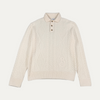 Burberry White Knitted Button Up