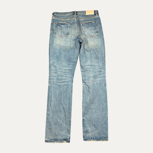 Purple Brand Triple Ripped Blue Jeans