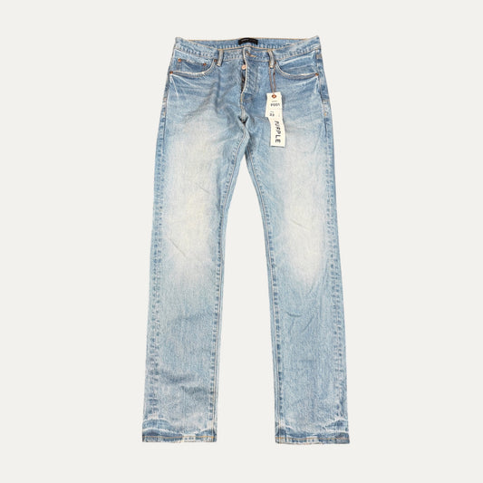 Purple Brand Light Blue All Over Wax Jeans