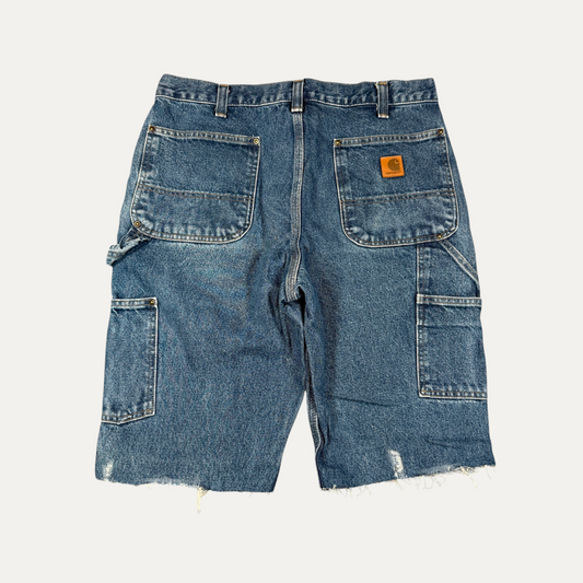 Carhartt Double Knee Blue Cutoff Shorts