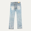Purple Brand Light Blue All Over Wax Jeans