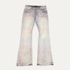 Purple Brand Flared Bandana Jeans
