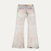 Purple Brand Flared Bandana Jeans