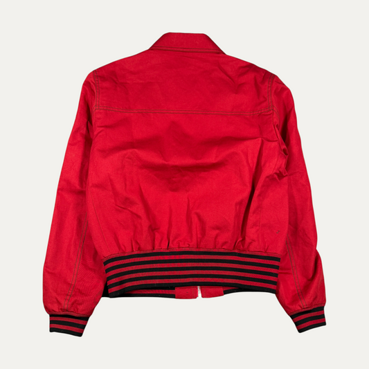 Givenchy Red Bomber Zip-Up Jacket