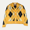 Marni Mohair Plaid Furry Cardigan
