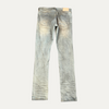 Purple Brand Light Washed Right Knee Rip Jeans