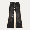 The Sekrit Saints Flared Distressed Patch Jeans