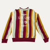 Martine Rose Same Same Stripe Collar 3/4 Zip Sweater