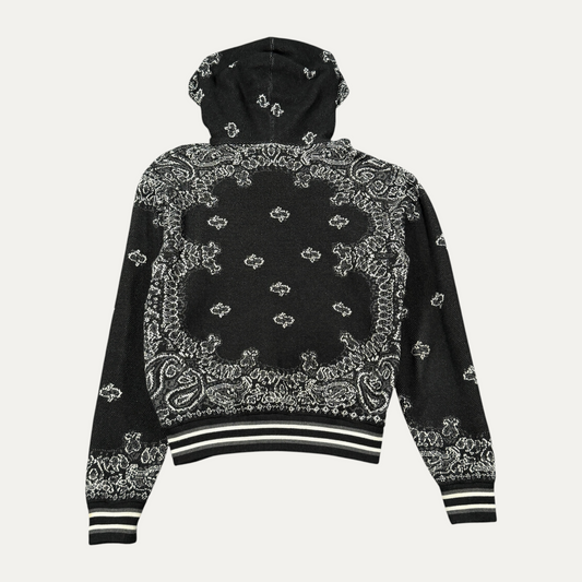 Amiri Paisley Bandana Print Knit Hoodie