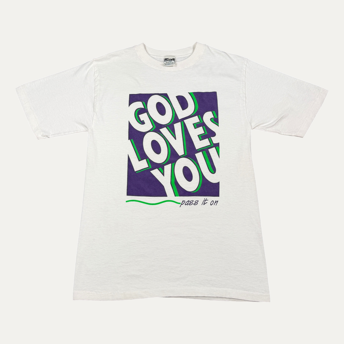 Vintage God Loves You Pass It On T-Shirt