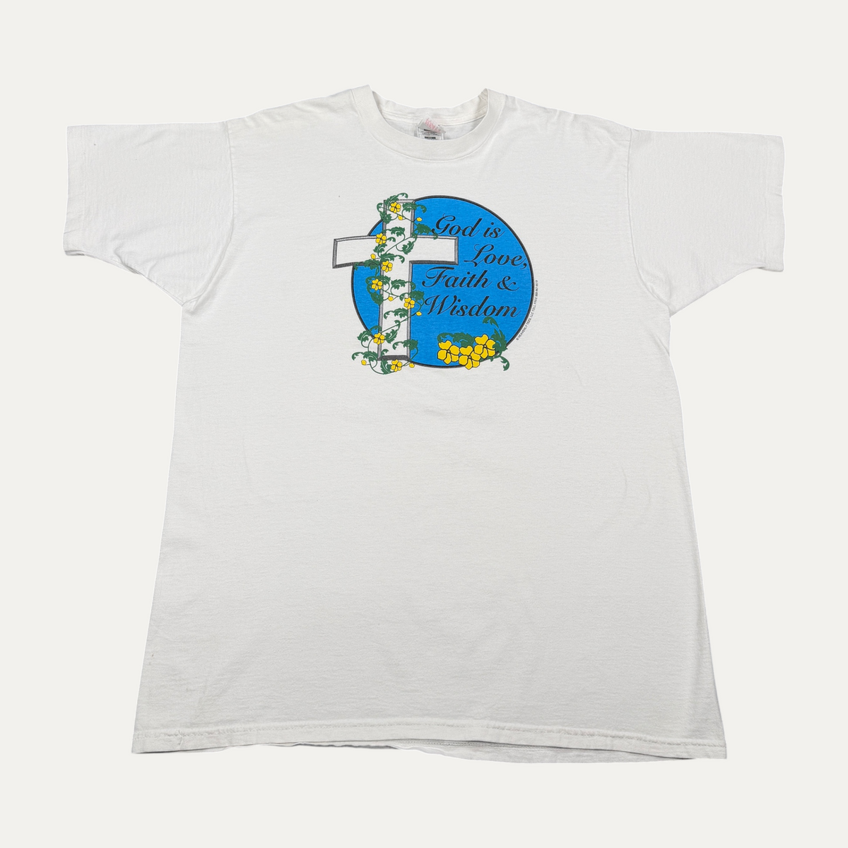 Vintage God Is Love, Faith and Wisdom T-Shirt